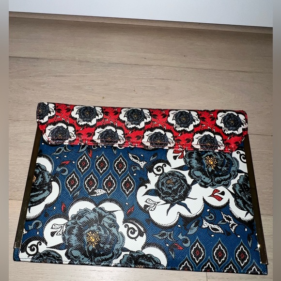 Aldo Patterned Chained wallet Clutch Crossbody Shoulder Handbag- PREOWNED - Picture 2 of 14